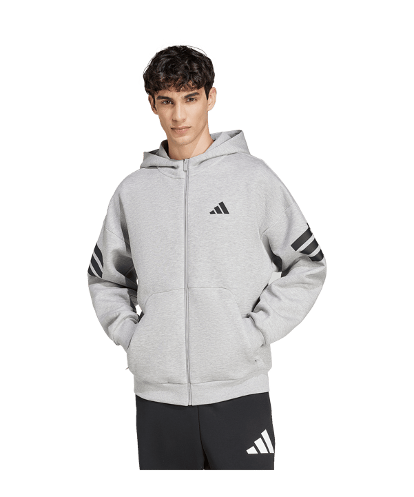 adidas Future Icon Kapuzenjacke Grau - grau