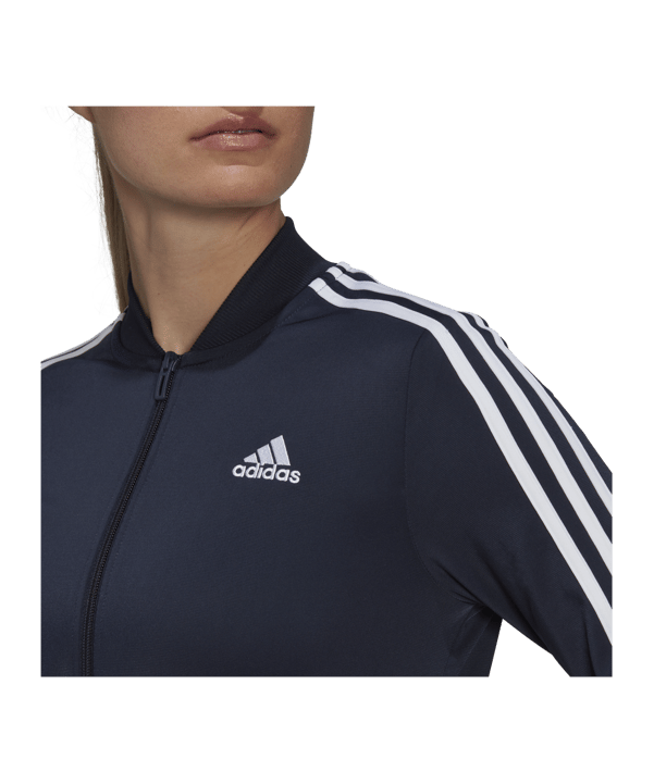 adidas Essentials Trainingsanzug Damen Blau - blau