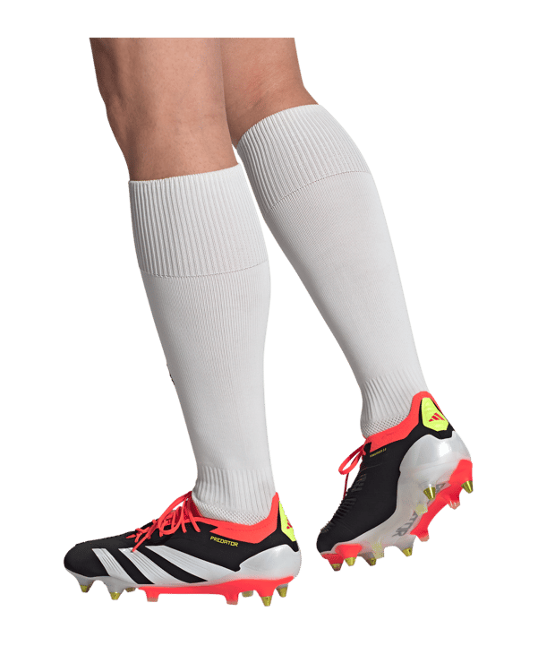 adidas Predator Elite SG Solar Energy Schwarz Weiss Rot - schwarz