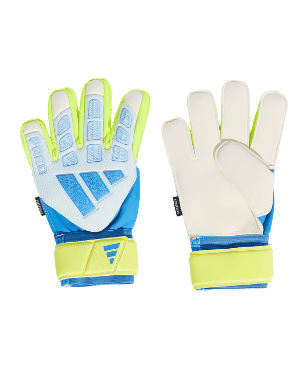 adidas Predator Match Fingersave Torwarthandschuhe Kids Blau - blau