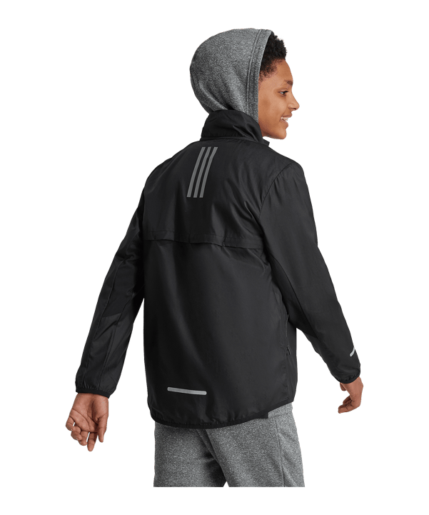 adidas Sportswear Jacke Kids Schwarz - schwarz