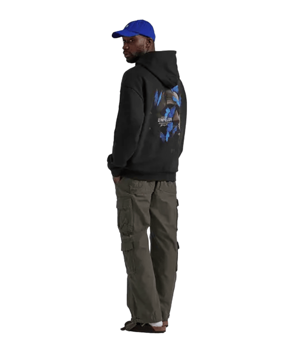 Mister Tee Le Papillon Oversized Hoody Schwarz - schwarz