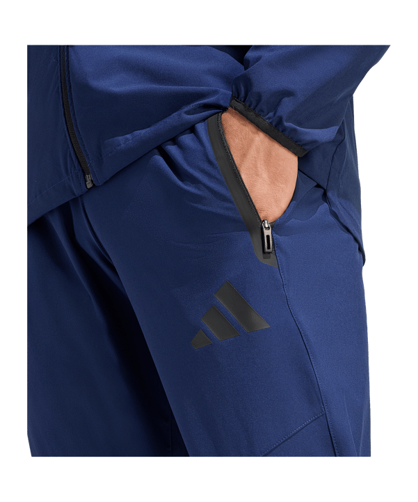 adidas Tiro Travel Woven Hose Dunkelblau - schwarz