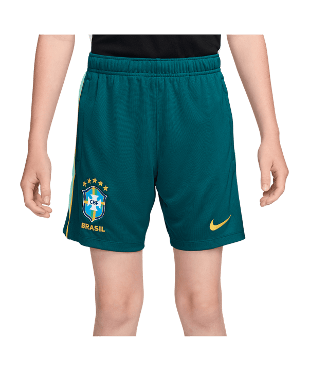 Nike CBF Brasilien Academy Pro Short Kids Grün F381 - gruen