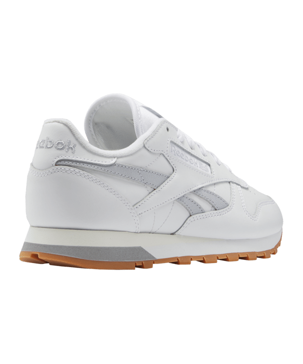 Reebok Classic Leather Damen Weiss Grau - weiss