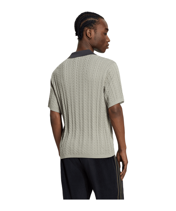 adidas Originals Cable Knit Football Trikot Grün - gruen