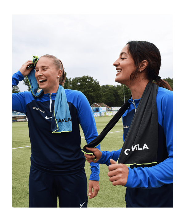 Cawila Academy Ice kühlendes Handtuch Blau Gelb - blau