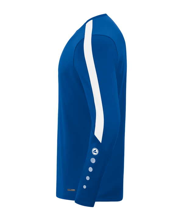 JAKO Power Sweatshirt Blau Weiss F400 - blau