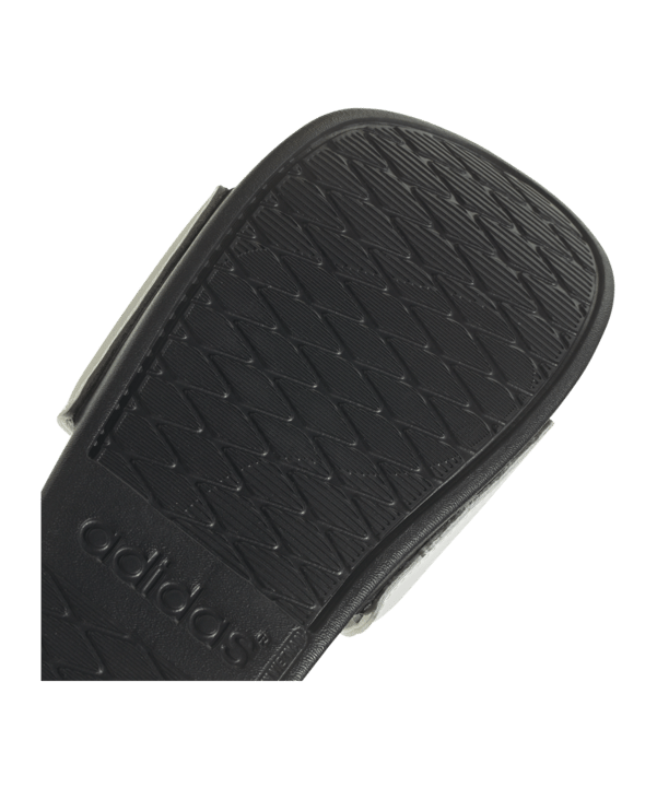 adidas Comfort Slides Adilette Damen Weiss Schwarz - weiss