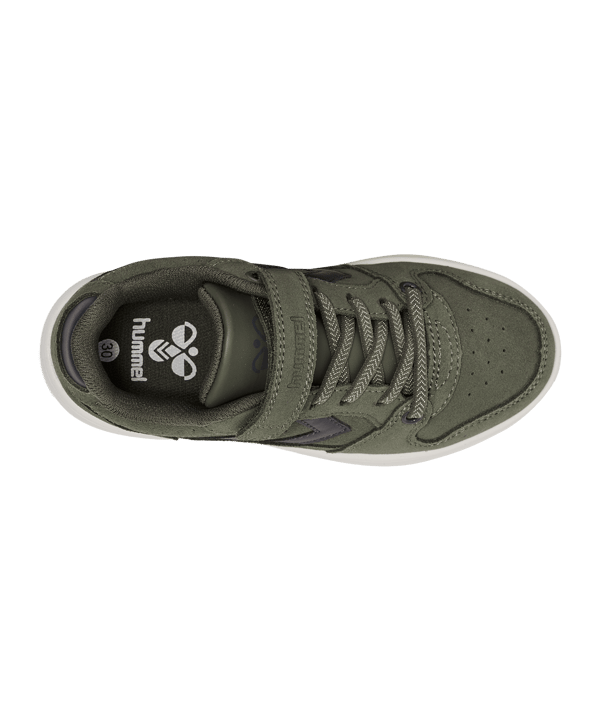 Hummel St. Power Play Suede Sneaker Kids Grün F6002 - gruen