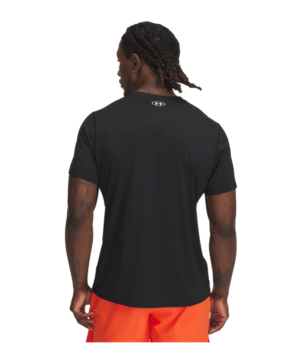 Under Armour Heatgear Fitted T-Shirt Schwarz F001 - schwarz