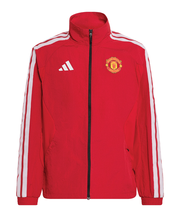 adidas Manchester United Anthem Jacke Kids Rot - rot