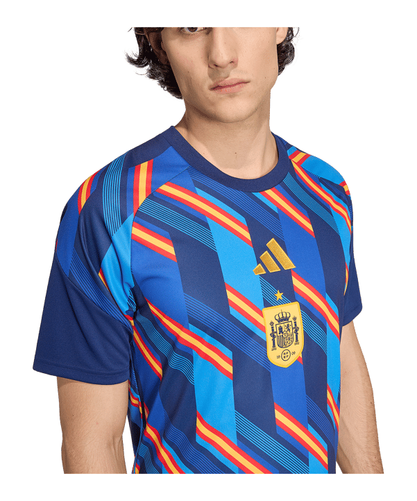 adidas RFEF Spagna Prematch T-shirt Blu - blu