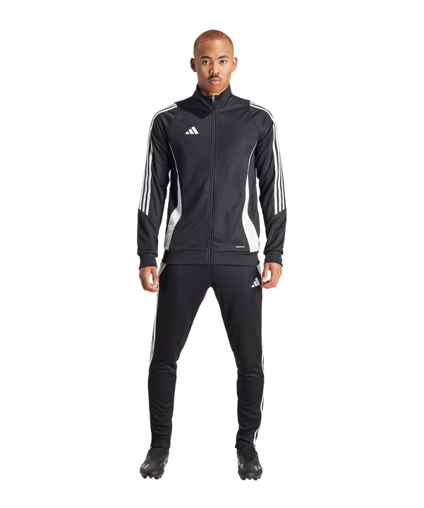 adidas Tiro 24 Trainingsjacke Schwarz Weiss - schwarz