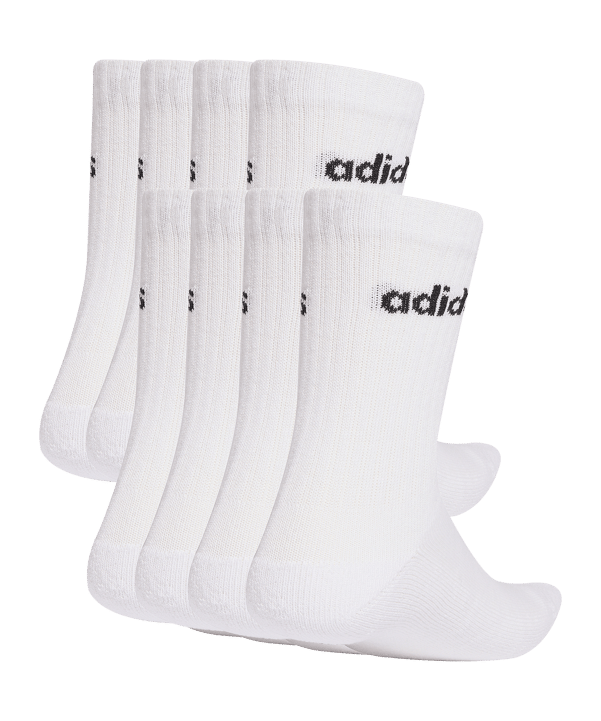 adidas Linear Crew 10er Pack Socken Weiß - weiss