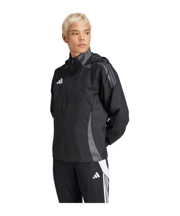 adidas Tiro 24 Competition Allwetterjacke Damen Schwarz - schwarz