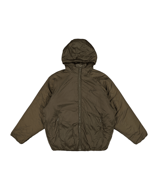 Sean John Logo Round Padded Jacke Braun - braun