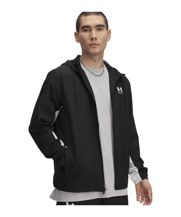 Under Armour Rival Woven Windjacke Schwarz F001 - schwarz