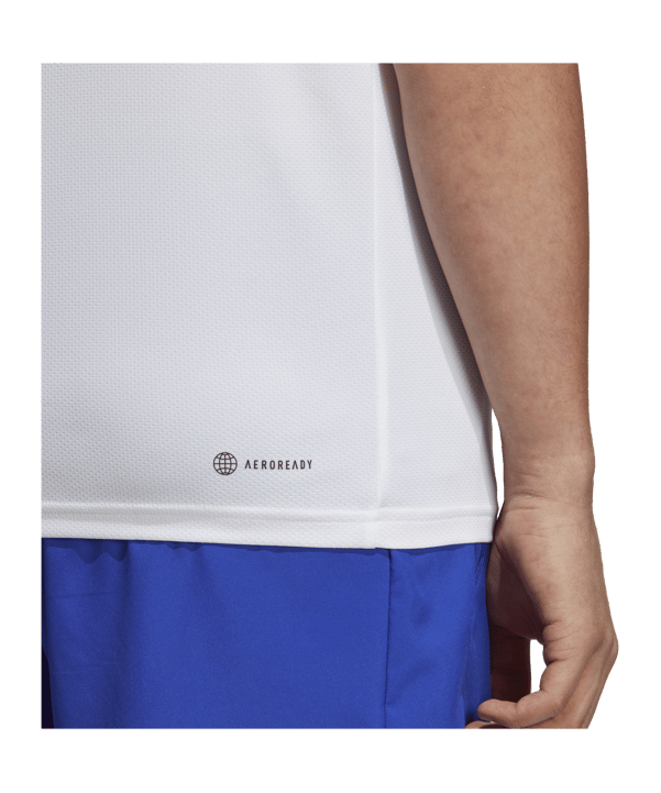 adidas Performance Base T-Shirt Weiss Schwarz - weiss