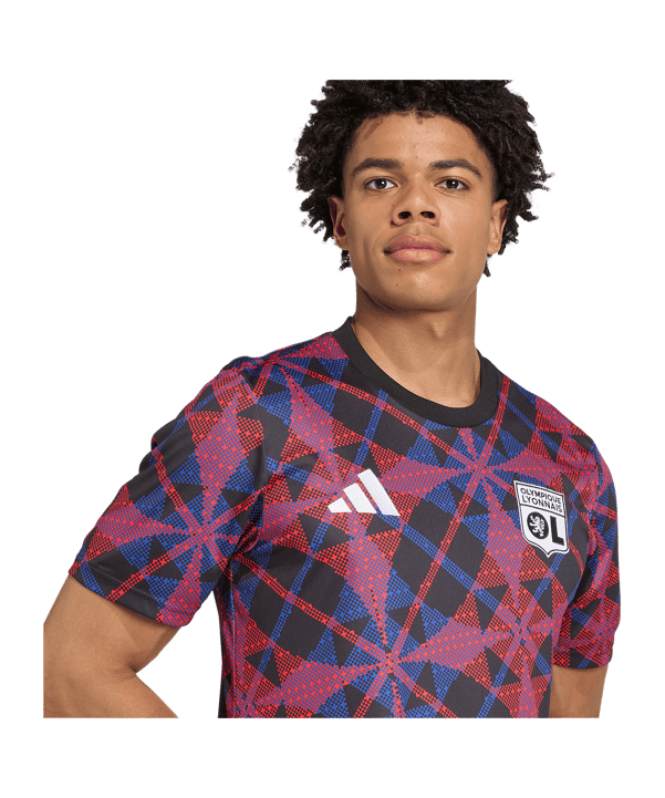 adidas Olympique Lyon Prematch T-Shirt 2025/2026 Schwarz - schwarz