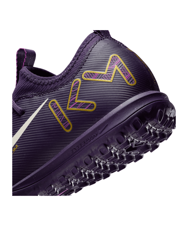 Nike Jr Air Zoom Mercurial Vapor XVI Academy TF Kylian Mbappe Signature Kids Lila F500 - lila