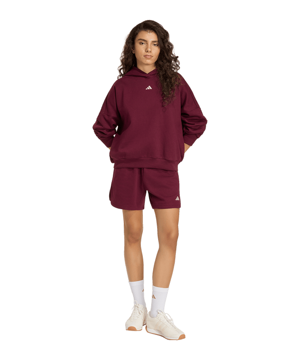 adidas 3 Stripes Studio Hoody Damen Rot - rot