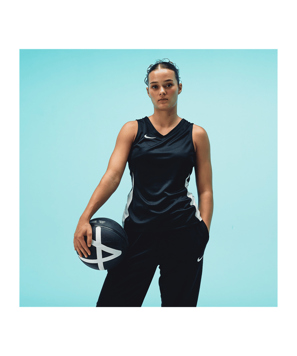 Nike Team Basketball Stock Trikot Damen Schwarz F010 - schwarz