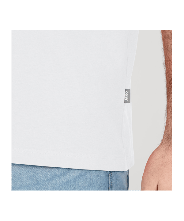 JAKO Organic Stretch T-Shirt Weiss F000 - weiss