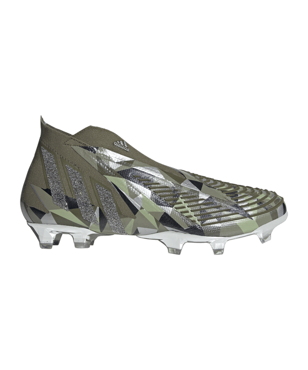 adidas Predator EDGE+ CRYSTAL FG Silber - gruen