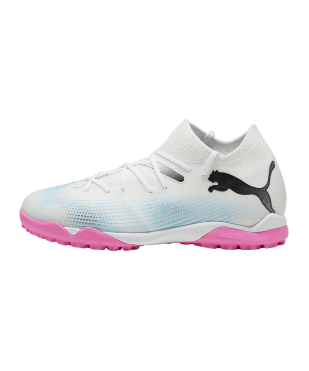 PUMA FUTURE 7 Match TT Mid Phenomenal Jr Kids Weiss Schwarz Pink F01 - weiss