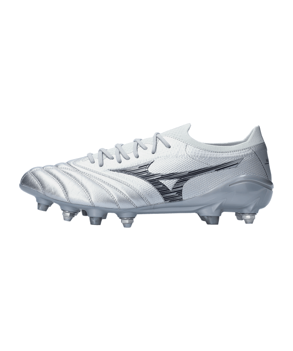 Mizuno Morelia Neo Beta Made in Japan Mix SG Platinum Silver Silber F04 - silber