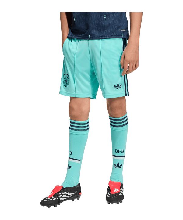 adidas DFB Deutschland Short Away WM 2026 Kids Türkis - tuerkis