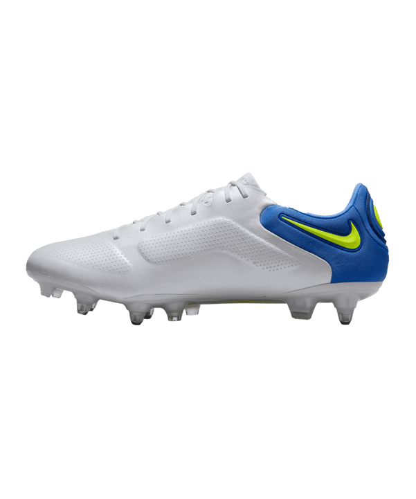 Nike Tiempo Legend IX Recharge Elite SG-Pro AC Grau Gelb Blau F075 - grau