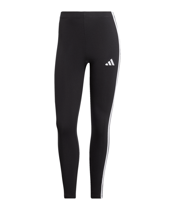 adidas Essentials 3S Cotton Leggings Schwarz - schwarz