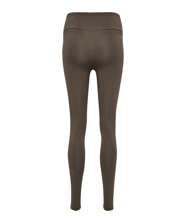Hummel Court Mid Waist Pocket Leggings Damen Braun F8181 - braun