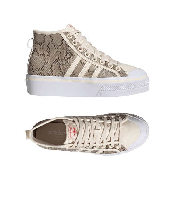 adidas Originals Nizza Platform Mid Damen Braun - weiss