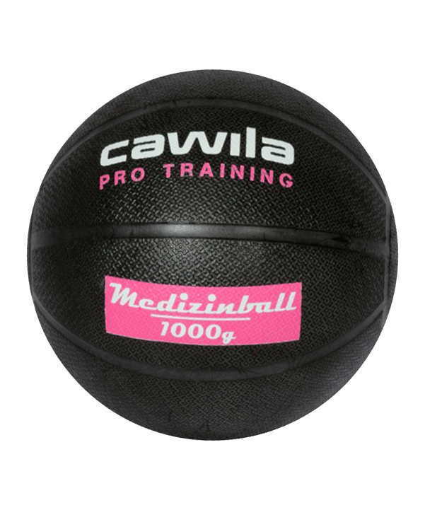 Cawila Medizinball PRO Training 1,0 Kg Schwarz - schwarz