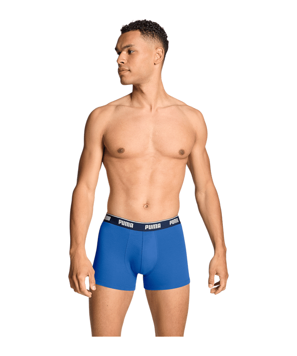 PUMA EVERYDAY BASIC 3er Pack Boxershort Blau F004