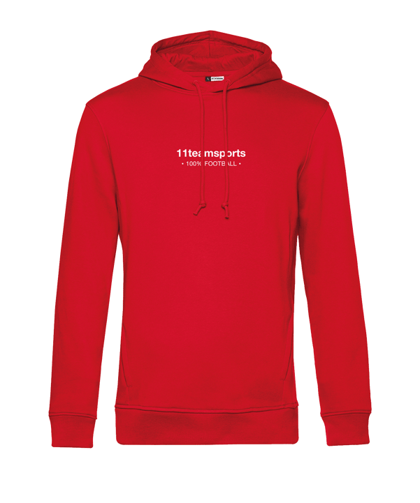 11teamsports 100 Prozent Hoody Rot Weiss - rot