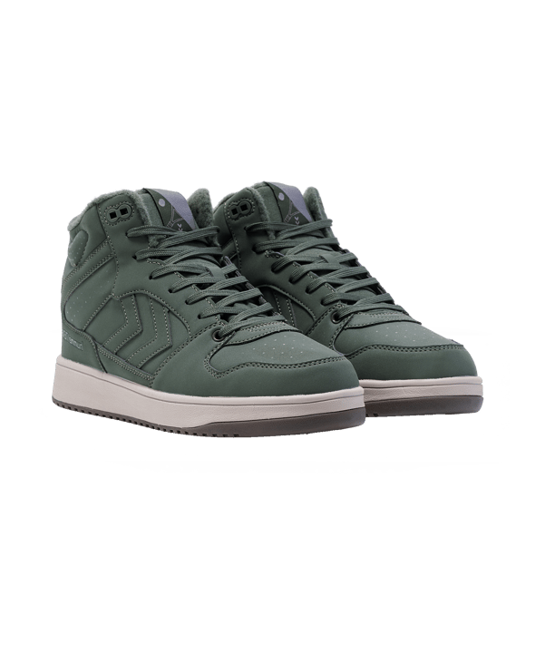 Hummel St. Power Play Mid Tex Sneaker Grün F6126 - gruen