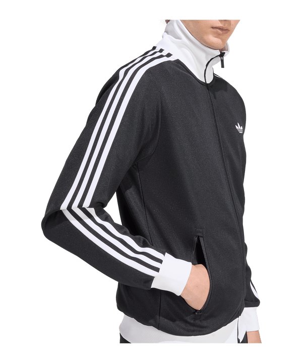 adidas Originals Classic Track Top Trainingsjacke Schwarz - schwarz