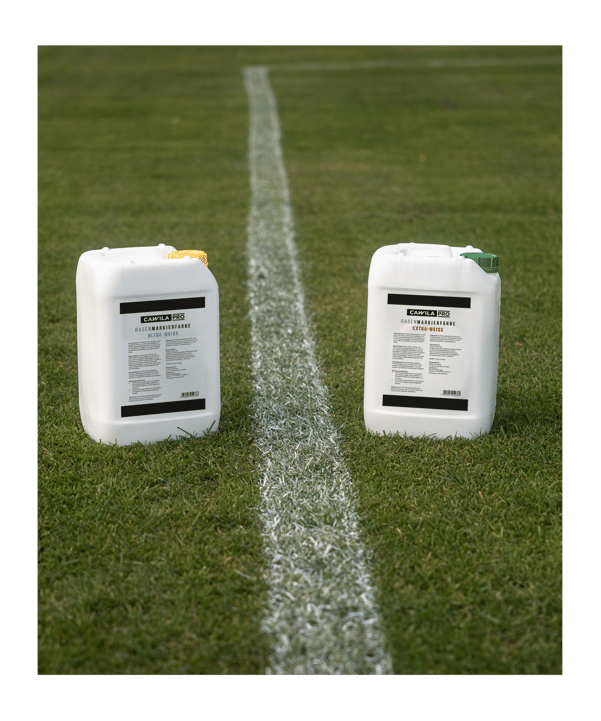 Cawila Extra-Weiss Rasenmarkierungsfarbe Konzentrat | Rasenmarkierfarbe für Sportplätze - weiss