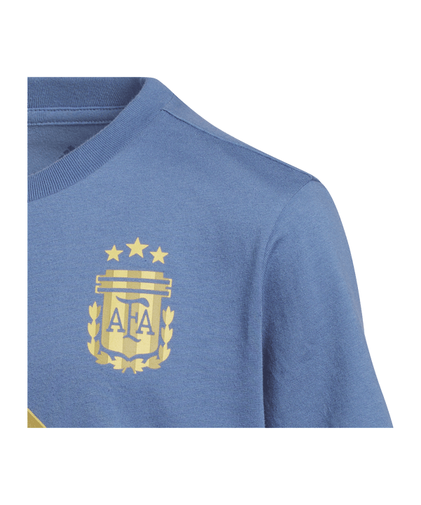 adidas Messi T-Shirt Kids Blau - blau