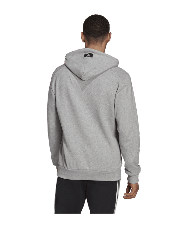 adidas 3B Hoody Grau Weiss - grau