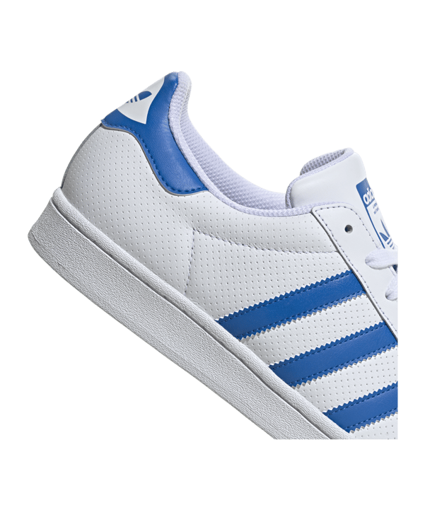 adidas Originals Superstars Weiss Blau - weiss