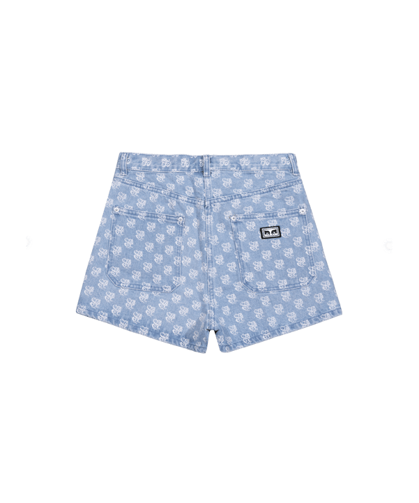 Obey Clash denim Short Damen Blau - blau