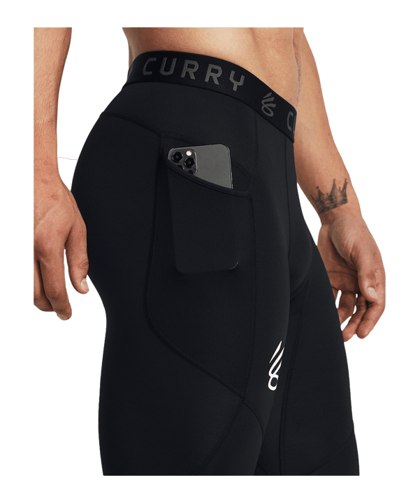 Under Armour Curry 3/4 Underwear Tight Schwarz F003 - schwarz