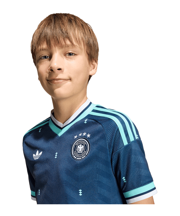 adidas DFB Deutschland Trikot Away WM 2026 Kids Blau - blau