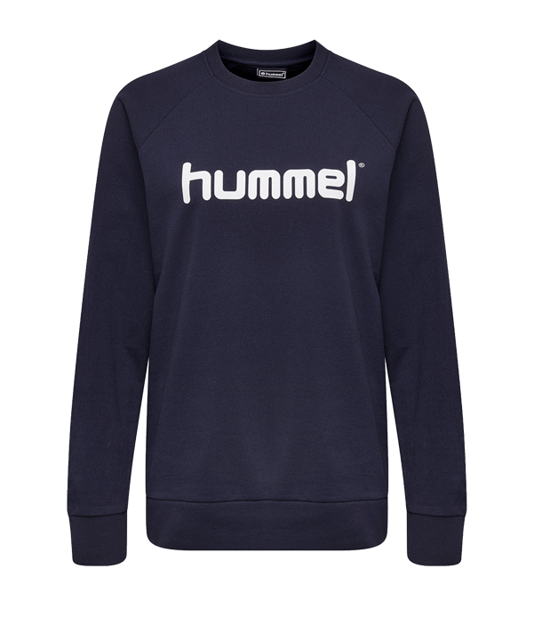 Hummel Cotton Logo Sweatshirt Damen Blau F7026 - blau