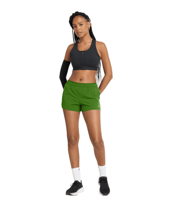 New Balance RC 3" Laufshort Damen Grün - gruen